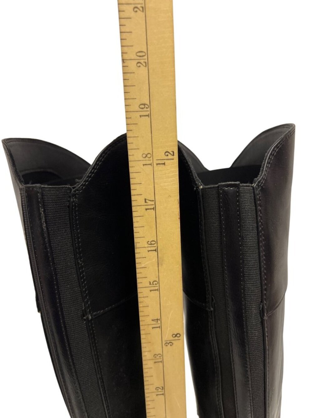 A New Day Women's Boots Knee High Black Faux Leather Size 9.5 Western NEW - Picture 5 of 11